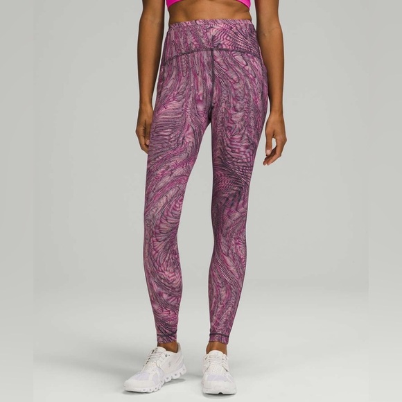 Lululemon Swift Speed High-Rise Tight 28" in Dimensional Sonic Pink Multi Sz 12 - Picture 2 of 8